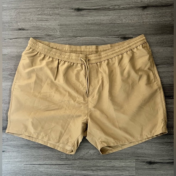 ASOS Design Size 4XL Swim Shorts Mid Length Dark Stone - Picture 5 of 7